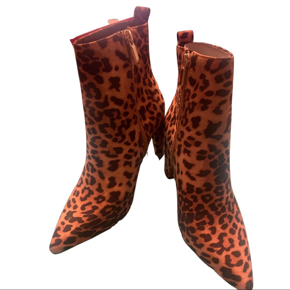 Animal Print Block Heel Bootie